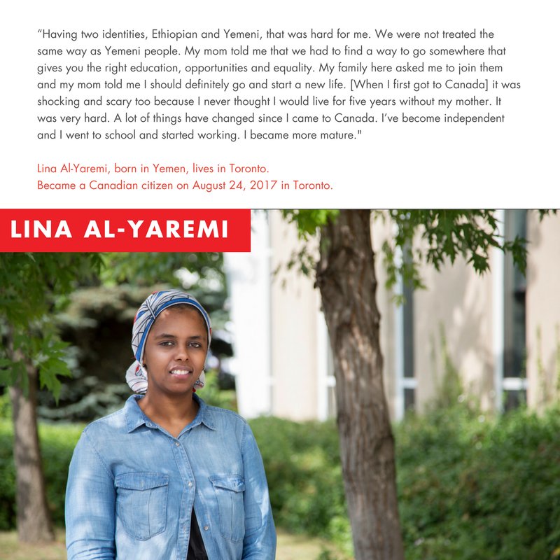 "A lot of things have changed since I came to Canada. I've become independent and I went to school and started working." #BecomingCanadian