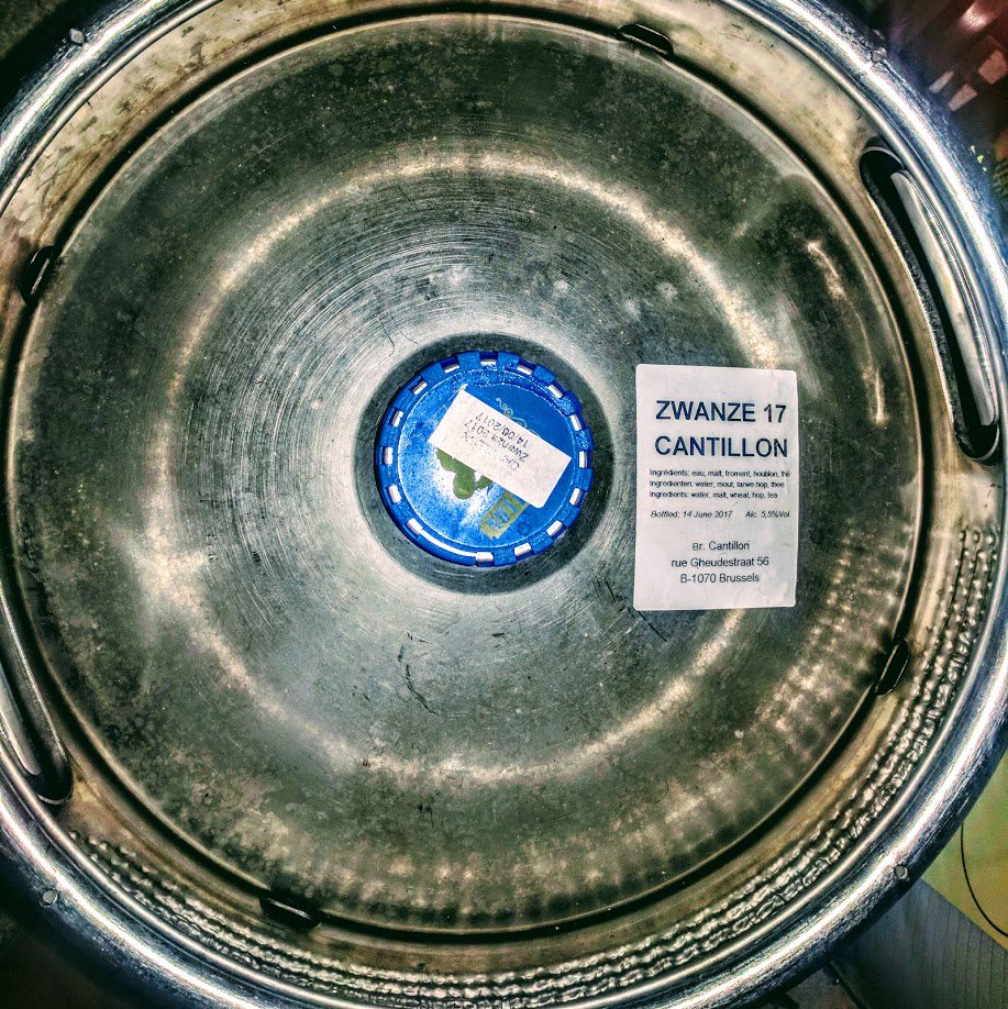The golden keg has arrived safely in Amsterdam. See you Saturday! #zwanze