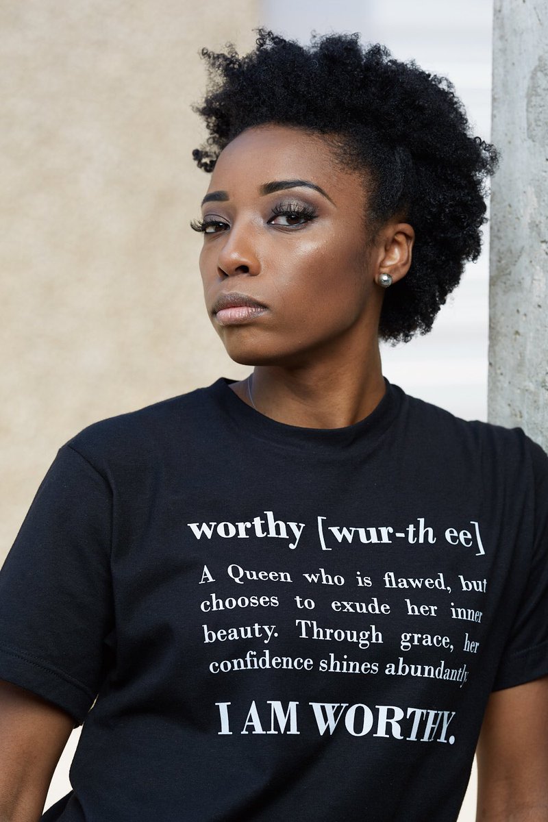 GreamClothing's tweet photo. Ladies, you are Worthy of appreciation. WORTHY Tees are on sale for $10! (2XL &amp; up are $12) https://t.co/dKR91ZeTul https://t.co/07R32bMbbt