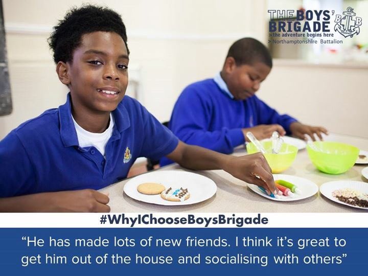 northantsbb's tweet photo. Each week over 450 young people and their parents choose Northamptonshire Boys' Brigade to provide a safe, rewarding &amp; fun environment https://t.co/574bh9awCA