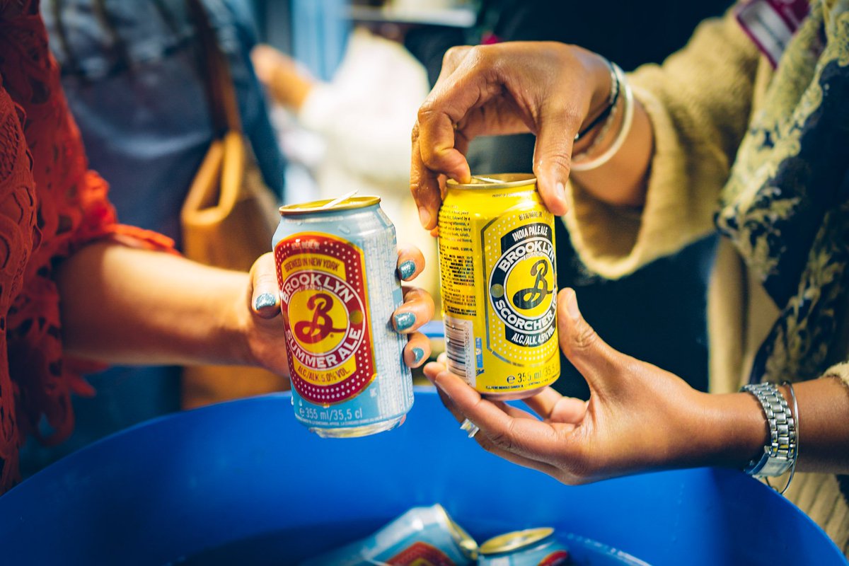 CreativeEdin's tweet photo. Our Friday conference afterparty! - creative people unwinding & cementing new friendships - with @brooklynbrewery #cmb17 https://t.co/UhufwwOojl