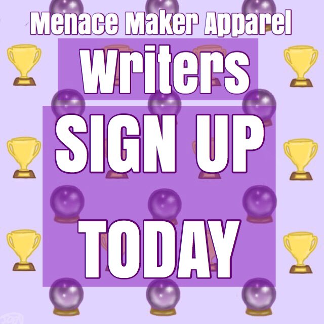 menacemaker's tweet image. Be sure to join the madness!
Email your logo/sign off, band/name, and/or username and platform 😈🔮