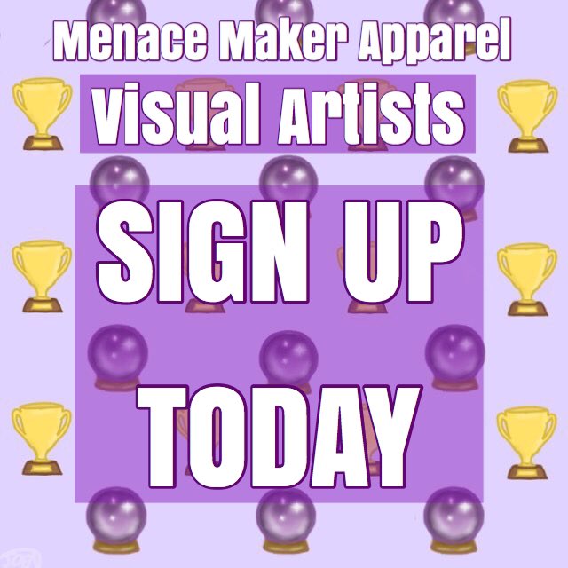 menacemaker's tweet image. Be sure to join the madness!
Email your logo/sign off, band/name, and/or username and platform 😈🔮