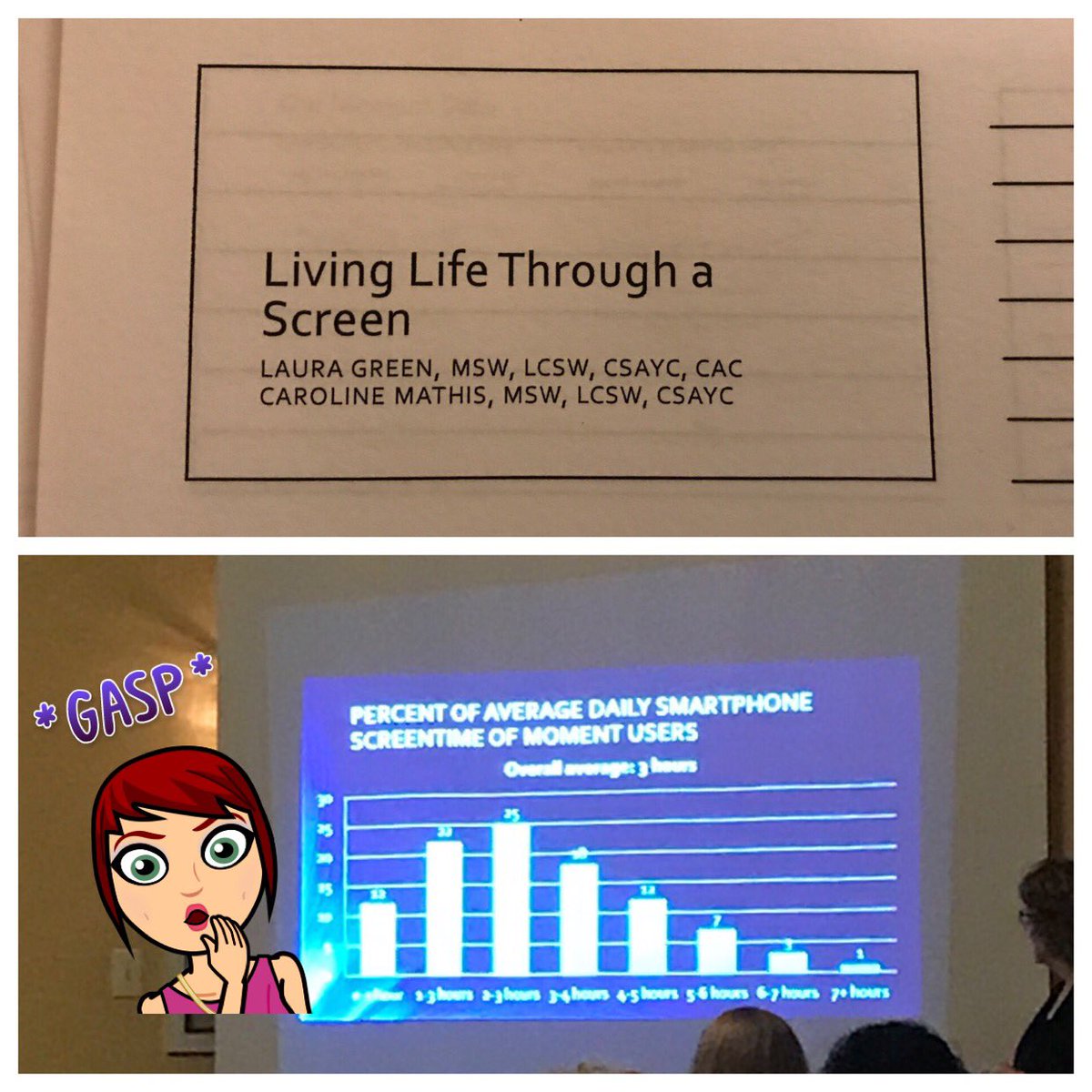 DrSherriBarrow's tweet image. How much screen time do I spend on my phone? Moment is an app to track it. We can help students with this! #InternetTime #IARCA2017 #myIPS