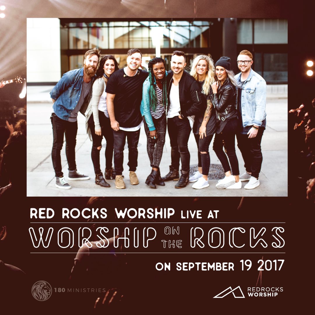 We're beyond excited and honored to worship our God with you all tonight at the SOLD OUT #WorshipOntheRocks event at Red Rocks Amphitheatre!