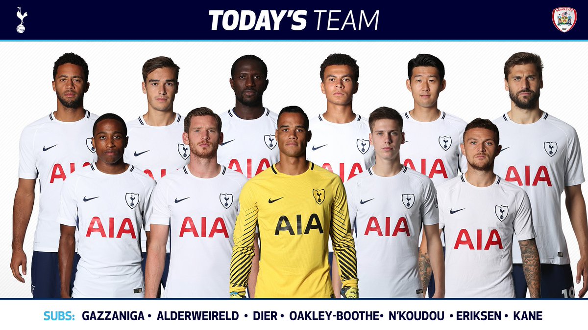 SpursOfficial's tweet image. #THFC: Vorm, Trippier, Foyth, Vertonghen (C), Walker-Peters, Dembele, Winks, Sissoko, Dele, Son, Llorente. #COYS
