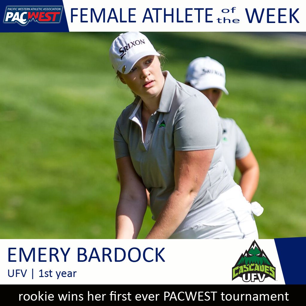 Jacob Vanderpas of the <a href="/LangaraFalcons/">Langara Falcons</a> &amp; Emery Bardock of the <a href="/UFVCascades/">UFV Cascades</a> are the #PACWESTBC Athletes of the Week bit.ly/2w5doaY