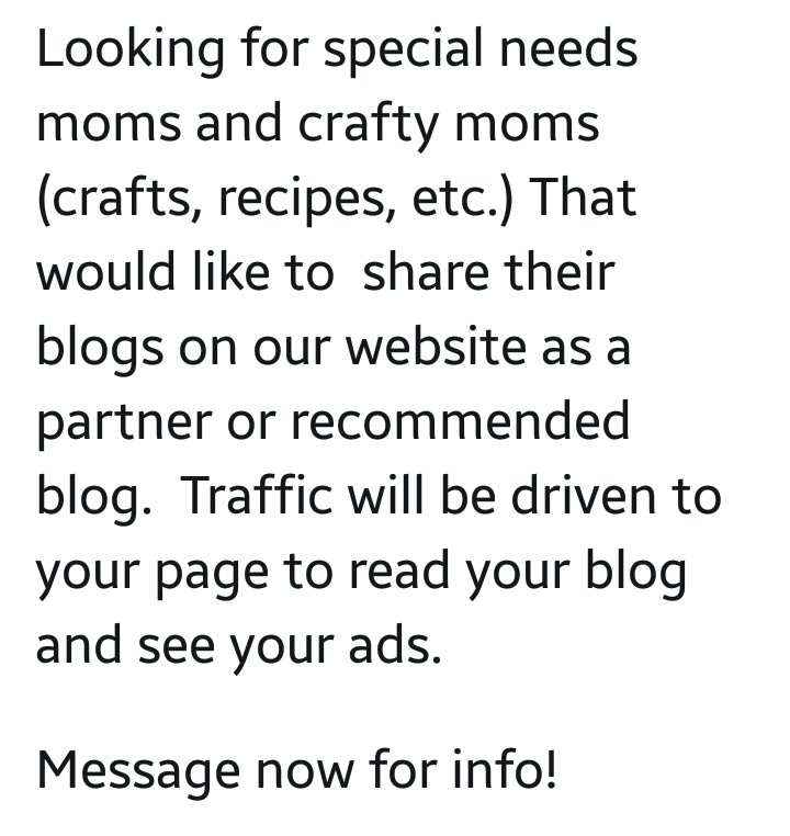 #specialneeds #crafty #moms #Blogs #bloggerswanted #blogger #recipes #bloggersrepost