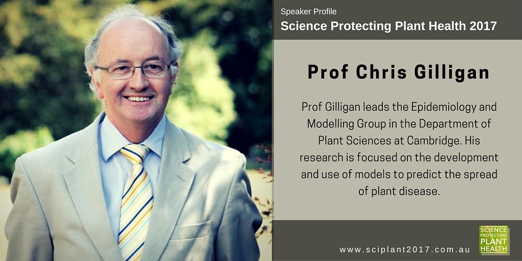 sciplant17's tweet photo. Prof Chris Gilligan speaks on the use of models to predict the spread of plant disease #Sciplant 2017 #biosecurity https://t.co/NyF1PEpW2P https://t.co/H1syubPT66