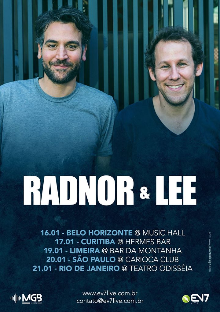 yuhimym's tweet photo. GENTE! @radnorandlee, projeto musical do @JoshRadnor fará uma tour no Brasil! Mais informações na nossa página: https://t.co/BWgscAaPH8 https://t.co/mHxxDiO1iy