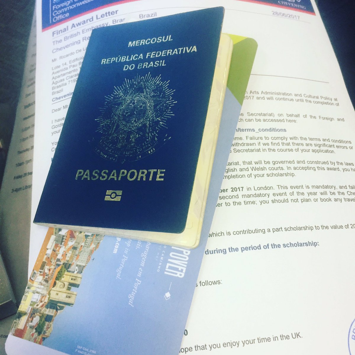 On my way to board on #mycheveningjourney thanks <a href="/cheveningfco/">Chevening Awards</a> for the opportunity to join <a href="/GoldsmithsUoL/">Goldsmiths, University of London</a> <a href="/ukinbrazil/">UK in Brazil🇬🇧🇧🇷</a> #ChosenForChevening