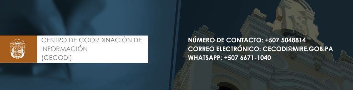 Cancillería activa  #CECODI para atender a panameños en áreas afectadas por terremoto en México. Tel 504-8814 y 6671-1040