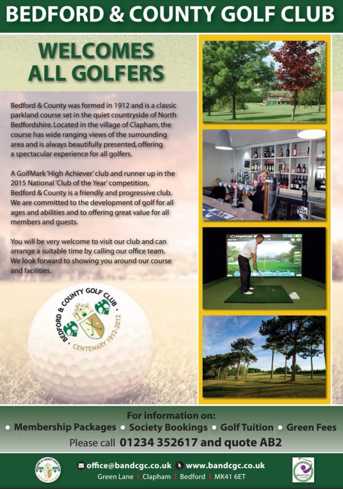 Bedford &amp; County Golf Club welcome all golfers 
Find out how you can join