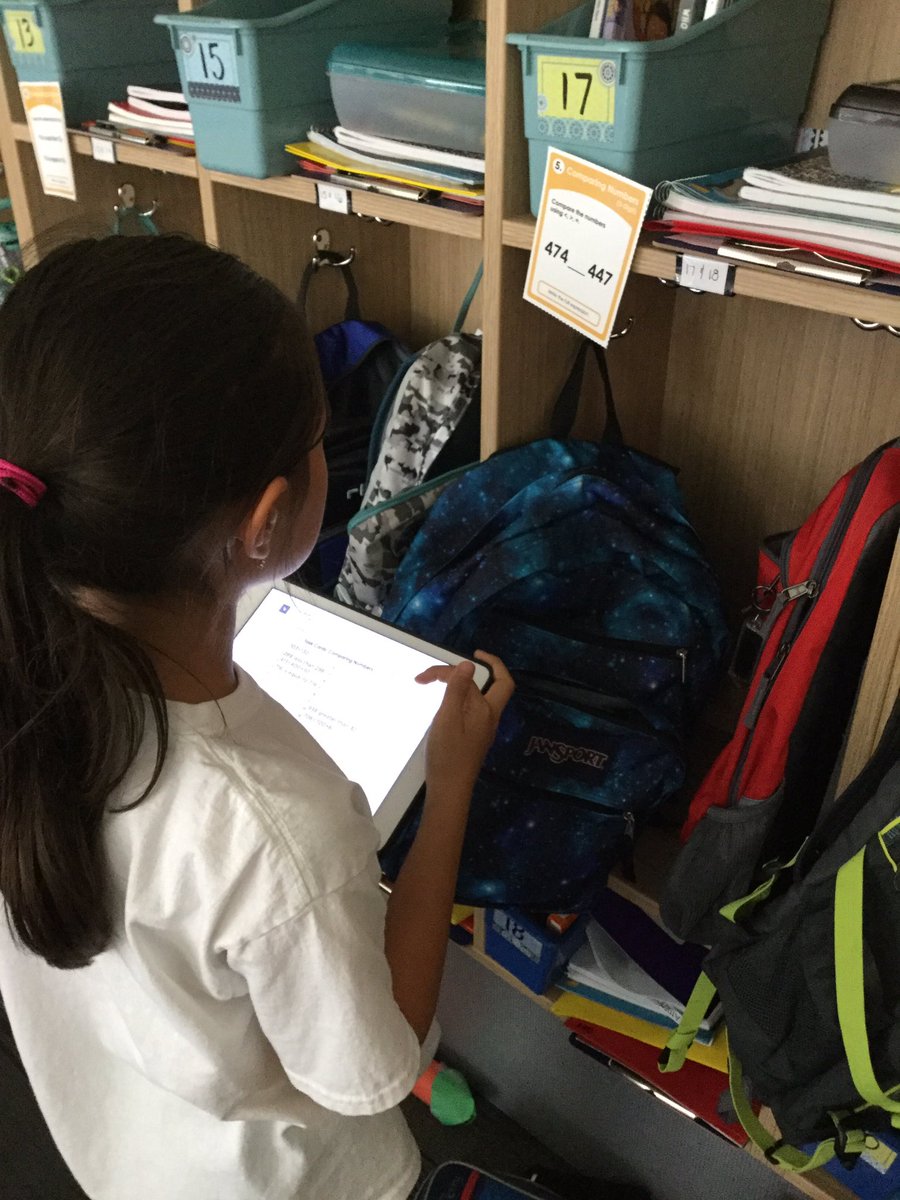 Doing a math gallery walk with class kick today!
