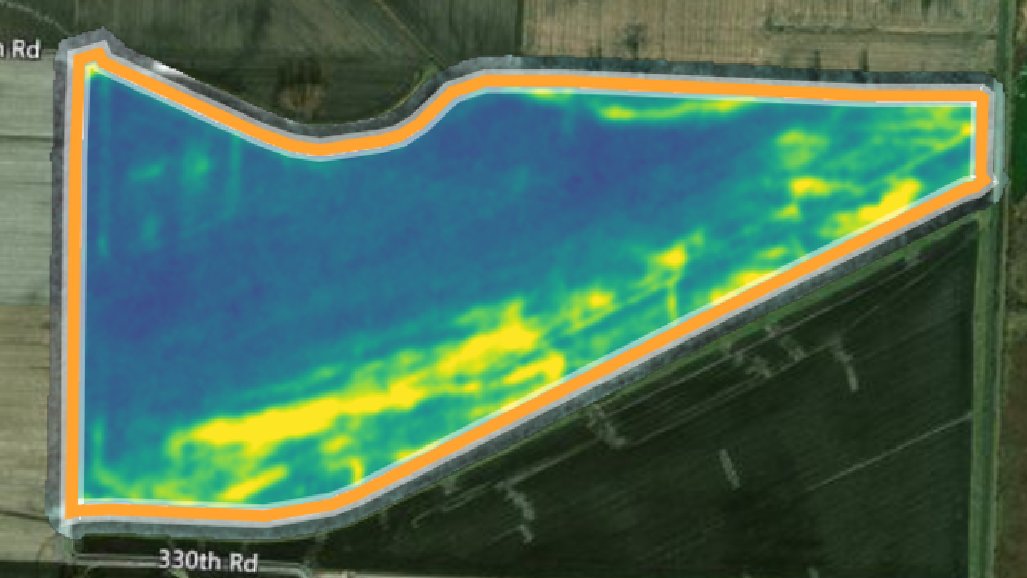 codyboeck's tweet photo. A Crop Health Image from June and a Yield Map from last week.  Combine surprises are a thing of the past. #EncircaServices https://t.co/6oMCwZaRY2