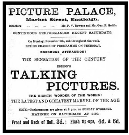 Eastleighistory's tweet photo. Tonight #EFF2017! A special viewing of Talking Pictures - 7.30pm Centenary Hall, Chamberlayne Road, Eastleigh. Free Entry @EastleighFF https://t.co/1COPdvJoFy