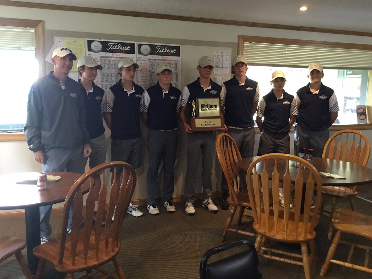 Carey golf team are Co-Champions of the N-10 with Ridgedale! #CareyPRIDE