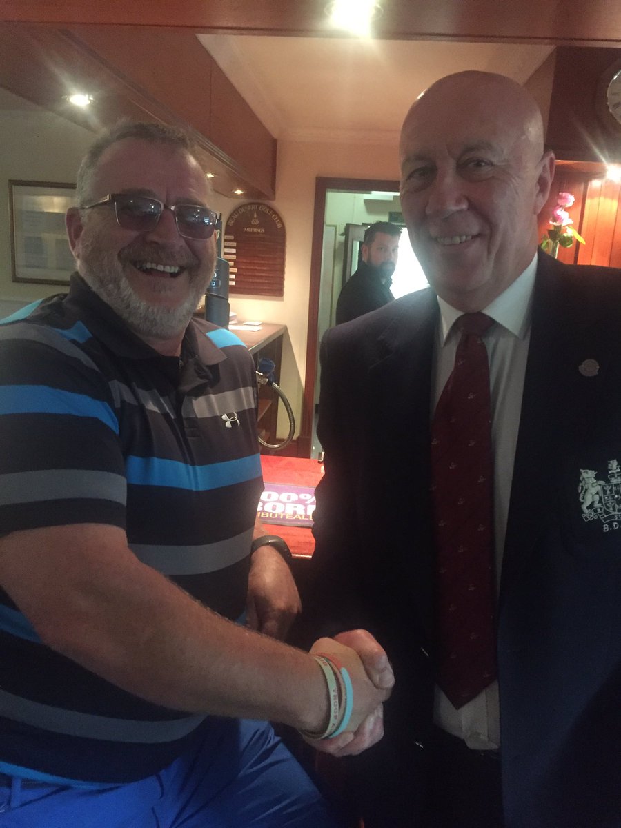 bdgc2016's tweet image. Well done Tony, this years Probert Knockout winner