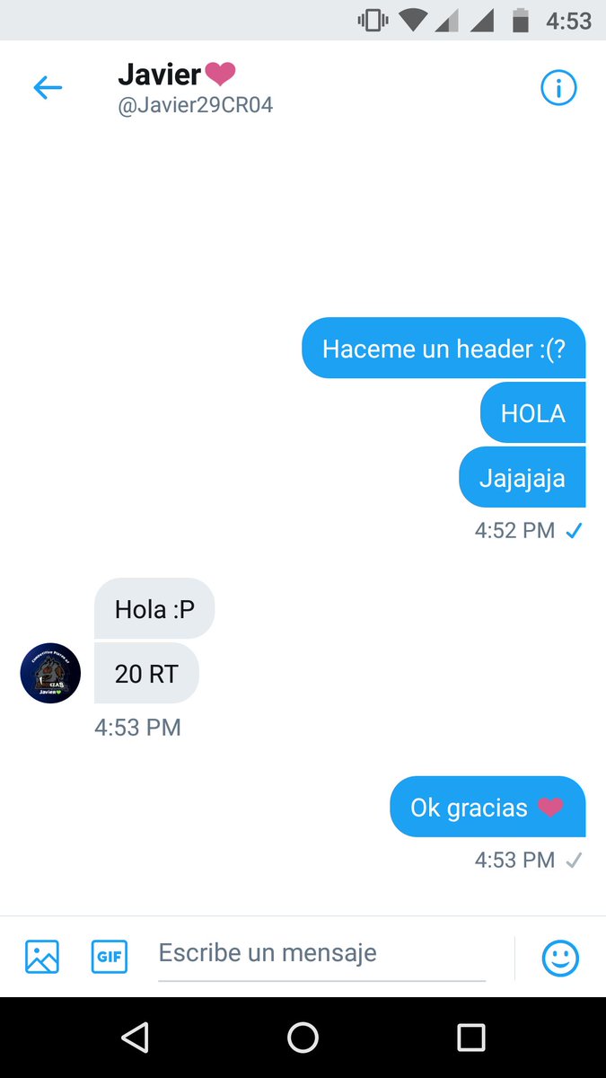 20 RT y Javier lindo me hace un header❤️❤️❤️ @Javier29CR04