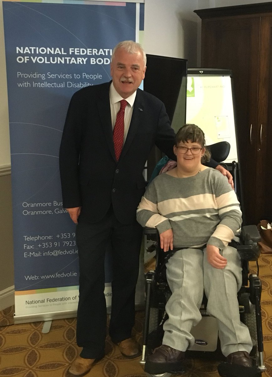 AccessSOS's tweet image. Here&apos;s Natasha Dowling with @FinianMcGrathTD following her presentation to the #fedvol Next Steps group meeting in Galway last week