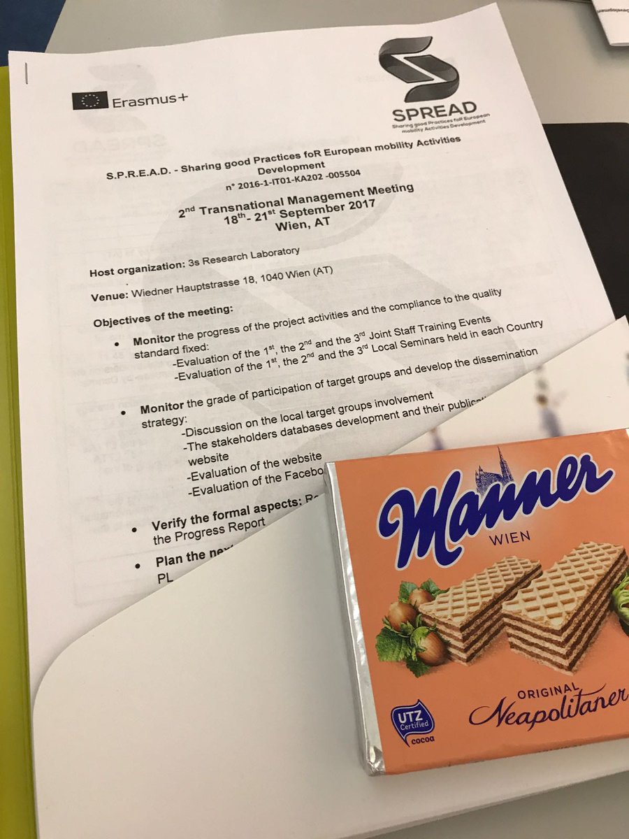 EUROPA_Plymouth's tweet photo. Day one of the 2nd #spreadproject management meeting is underway in Vienna, Austria. @EUErasmusPlus @erasmusplusUK love these projects. https://t.co/Dk87053V2Q