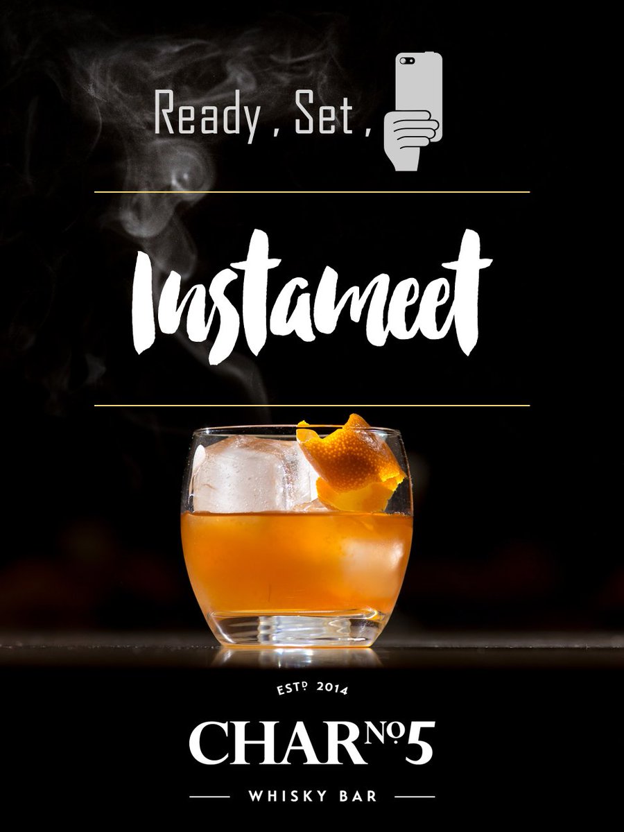 We are thrilled to host our first #Instameet with @jojoinstameets AT Char. No 5 - Whisky Bar this evening! Stay tuned for some fun updates.