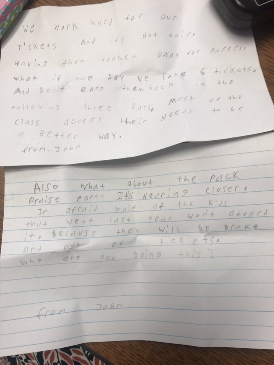 Well taking their PACK praise tickets really made an impact! They'll never forget #TheStampAct <a href="/PineCrestES/">Pine Crest ES</a>