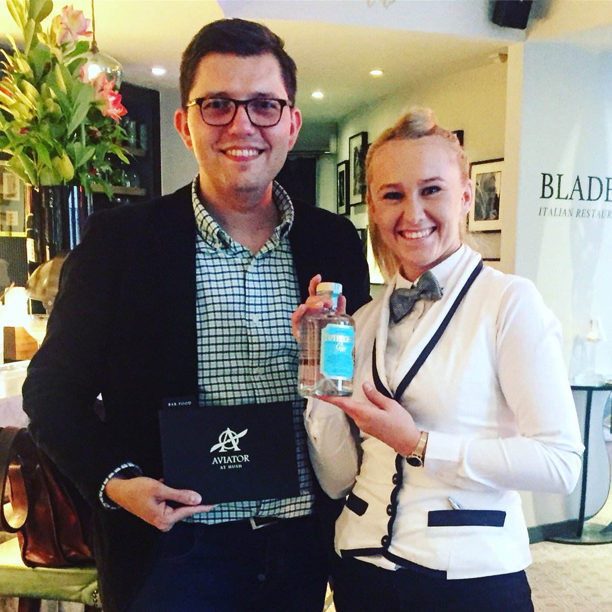 Great meeting with Kasia #Winner of this year <a href="/UKBG_team/">UK Bartenders Guild</a> #cocktail #competition at the <a href="/HushMayfair/">Hush Mayfair</a>  <a href="/AviatorAtHush/">Aviator At Hush</a> #gin #pothecarygin