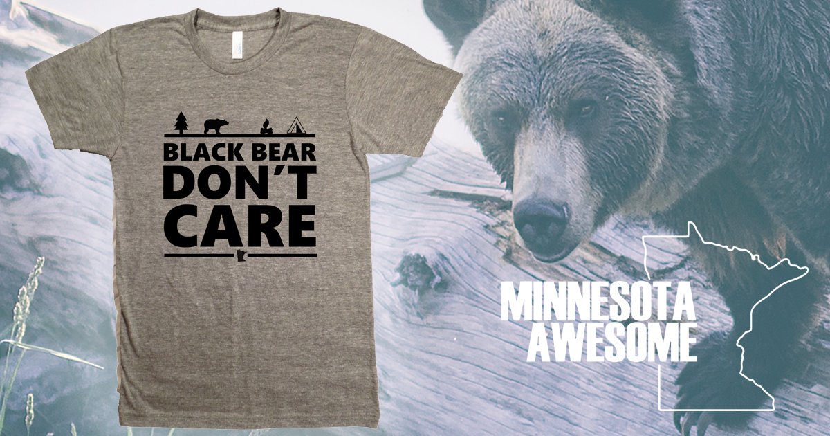 minnawesome's tweet photo. Just like the Honey Badger, the Black Bear Don't Care! #blackbear #dontcare #Minnesotan #UpNorth #camping https://t.co/EPBIyDqPcK