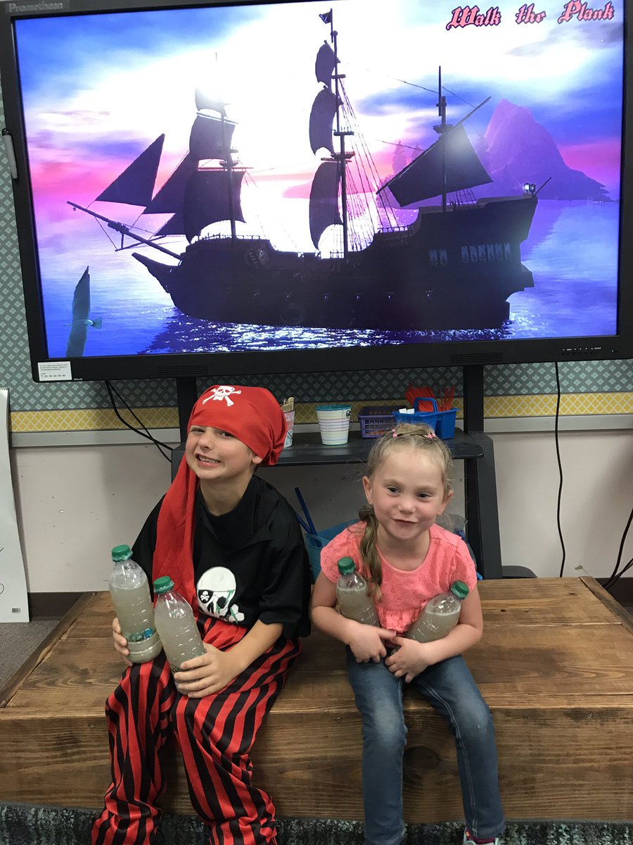 KinderKist's tweet photo. Walk the plank ye must during talk like a pirate day centers! #pesD32 #kindergarten #teacher #pirate #elementary https://t.co/cMmsBEXCPA