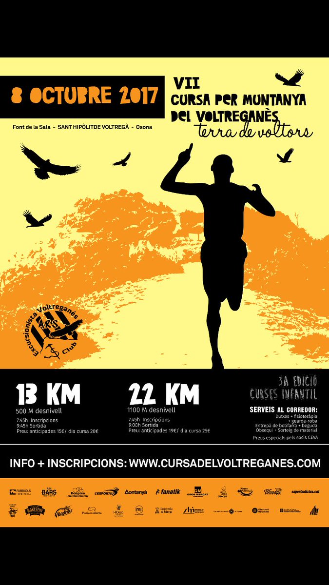 cevacat's tweet photo. El 8 d'octubre no teniu opció! Heu de venir a córrer per la terra de voltors! https://t.co/OA5vFx57r2 @uecanoia @cefarners https://t.co/ZinTkmTf3r