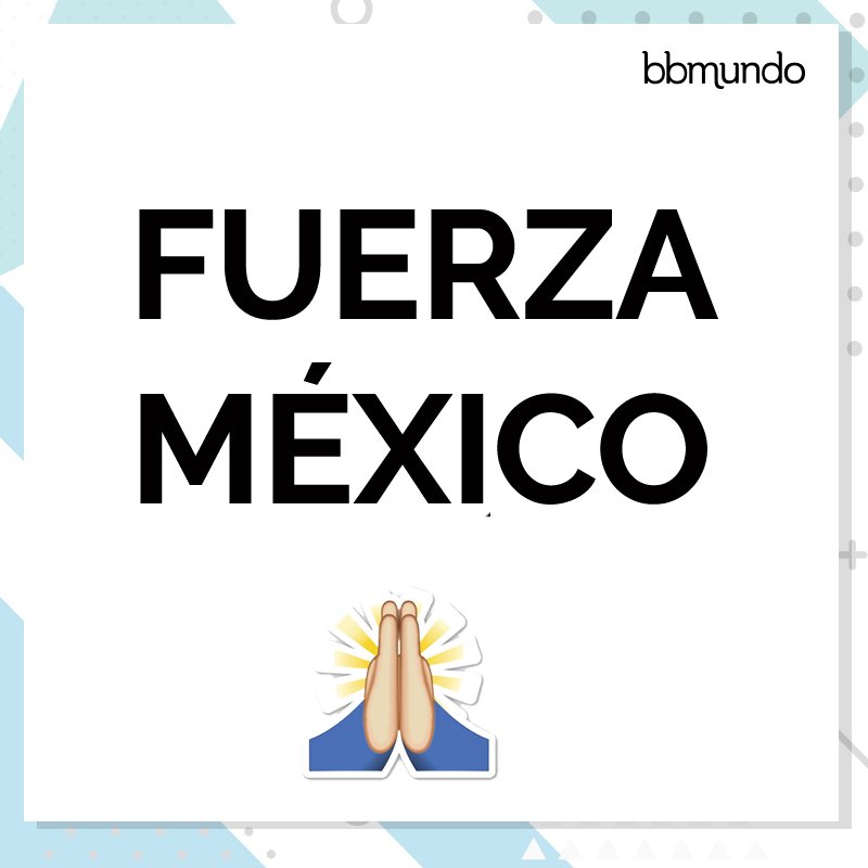 bbmundo_com's tweet photo. #PrayForMexico #FuerzaMexico Hoy más que nunca necesitamos la unión de todos los mexicanos. Si pueden ayudar a alguien, no duden en hacerlo. https://t.co/3Dut3Q5wyR