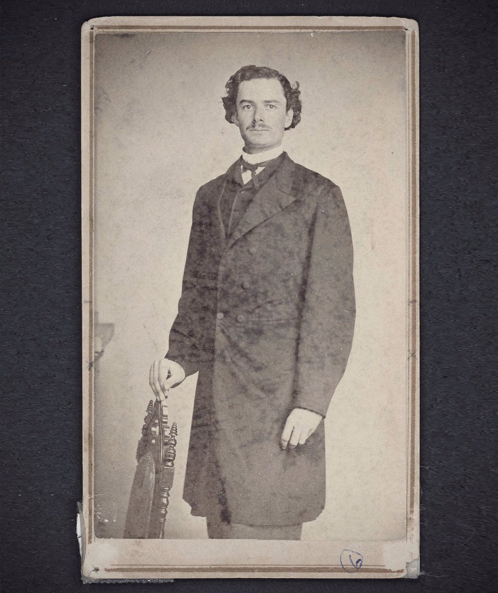 Photograph card of Thomas Chappell Cook, born this day, 1836. ΦA to our Founders!