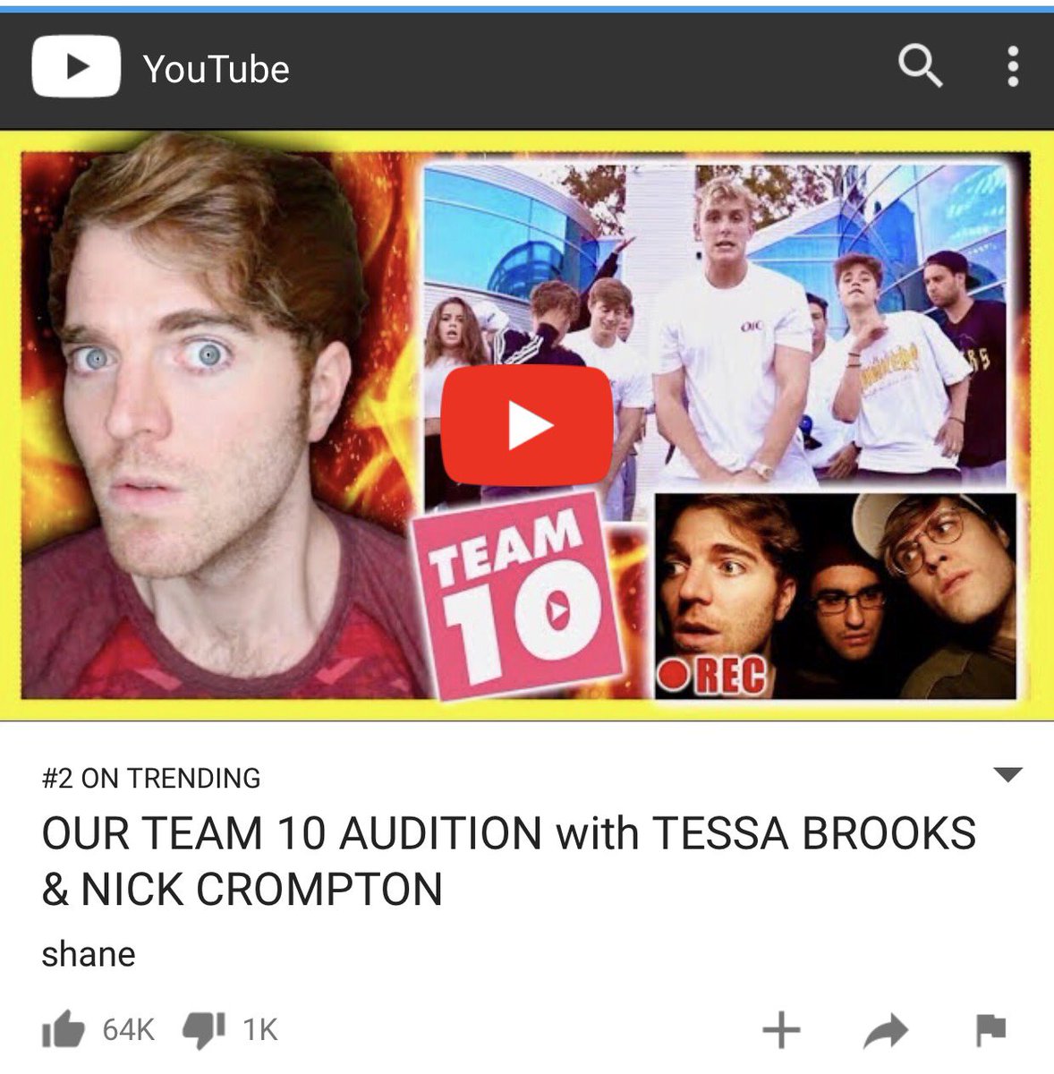 shanedawson's tweet photo. in my 10 years on youtube i've never been on trending or featured EVER. i'm gonna say it.... i'm shookie. an actual shookie monster. 🍪💀 https://t.co/PBUZIhRpZy