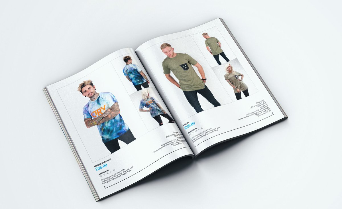 GraphicFirst's tweet image. Sneak Peak of my recent project done for fun. @Harrymainbmx's Brand CRY Brochure for there current 2016/17 work. Hope you enjoy. #crybrand