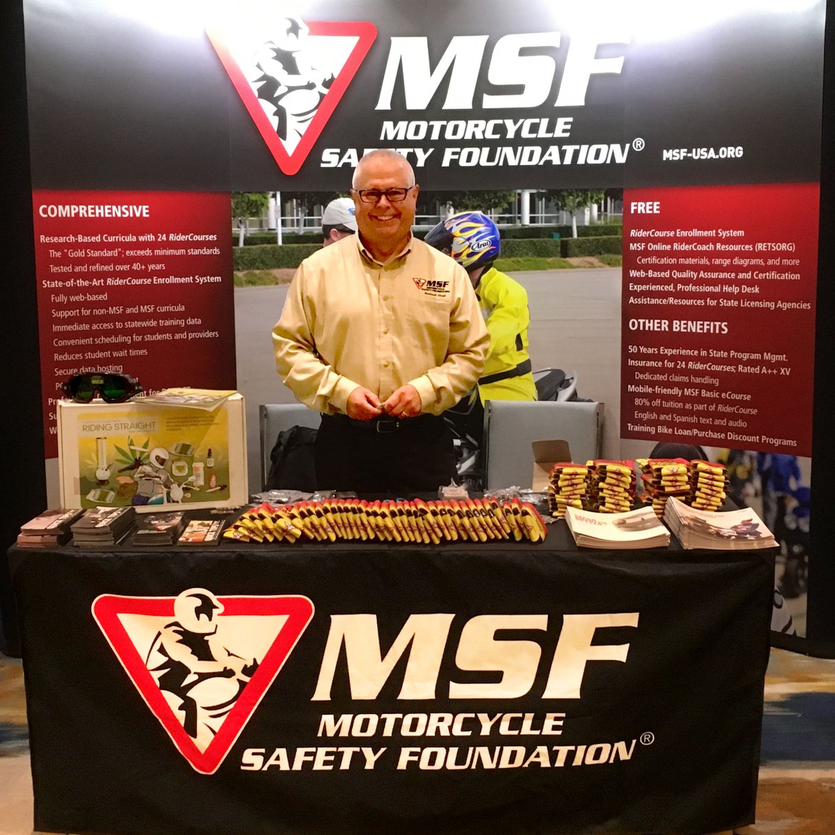 MSF__USA's tweet image. MSF was at #GHSA2017 in Louisville, KY. Meeting with highway safety officials, offering services and tools to further motorcyclist safety.