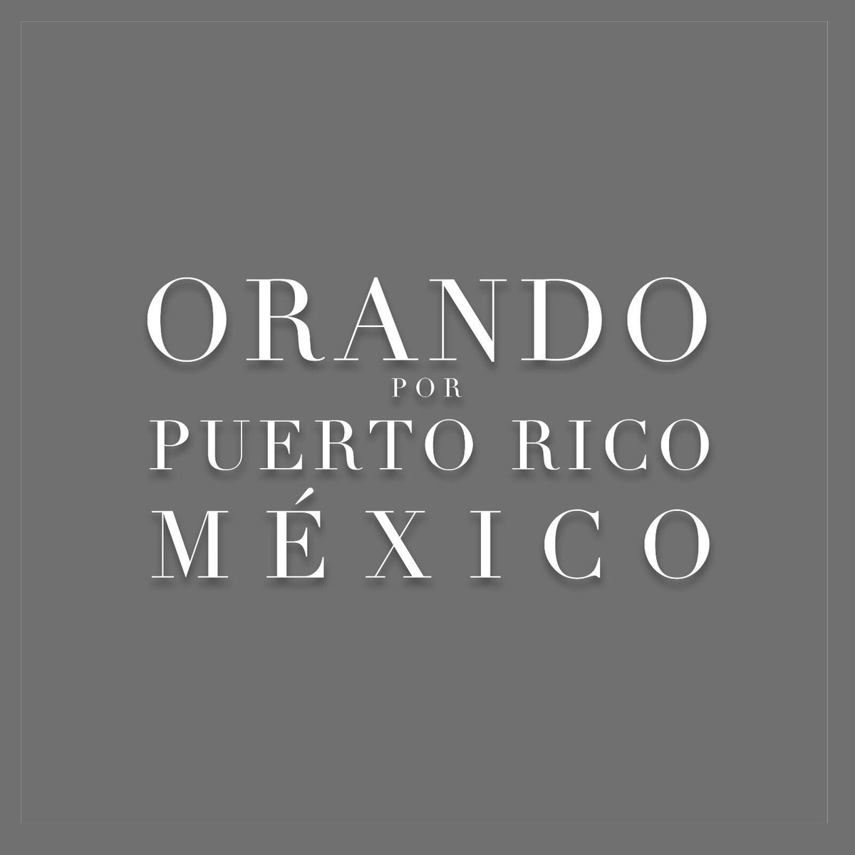 El poder de la oración es inmenso, seguimos orando por Puerto Rico y México. Estamos con ustedes... @MarcAnthony