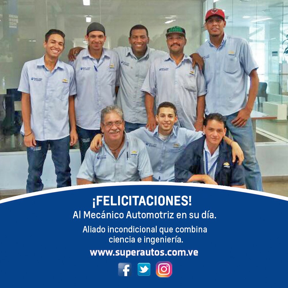 SACarabobo's tweet photo. Felicitaciones al Mecánico en su día. Aliado que combina ciencia e ingeniería dispuesto a atender a clientes con esmero y profesionalismo. https://t.co/pbACsW4LzP