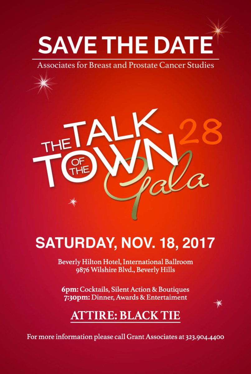Mark your calendars! Our 28th annual Talk of The Town Gala - Saturday, November 18, 2017. #SaveTheDate #ABCGala