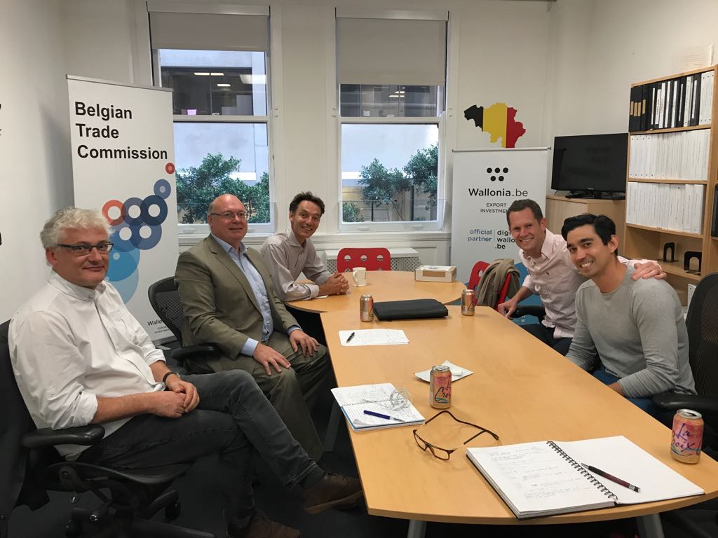 Two diplomats, two entrepreneurs, and a journalist walk into a meeting room... #betech #digitalwallonia