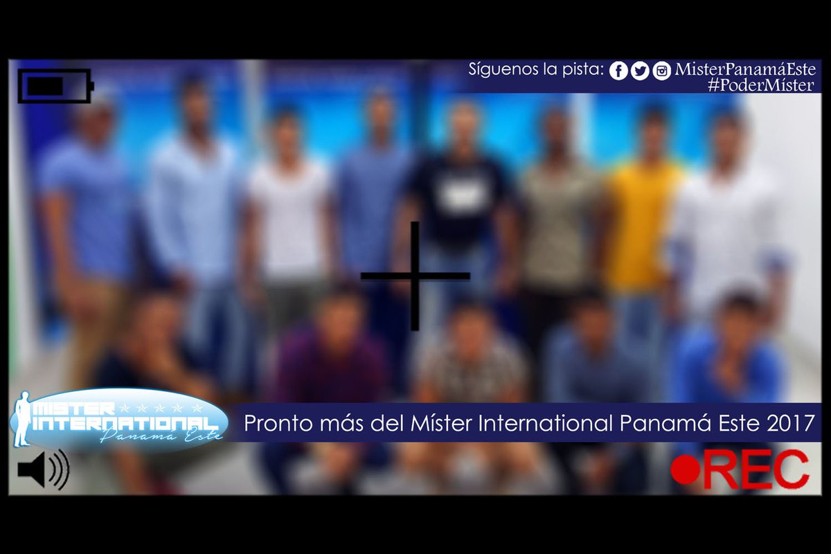 MisterIntPanEst's tweet photo. Pronto más del Míster International Panamá Este 2017. Síguenos la pista en todas nuestras plataformas sociales #MisterPanamaEste #MIPE2017 https://t.co/aNIphWU8W9
