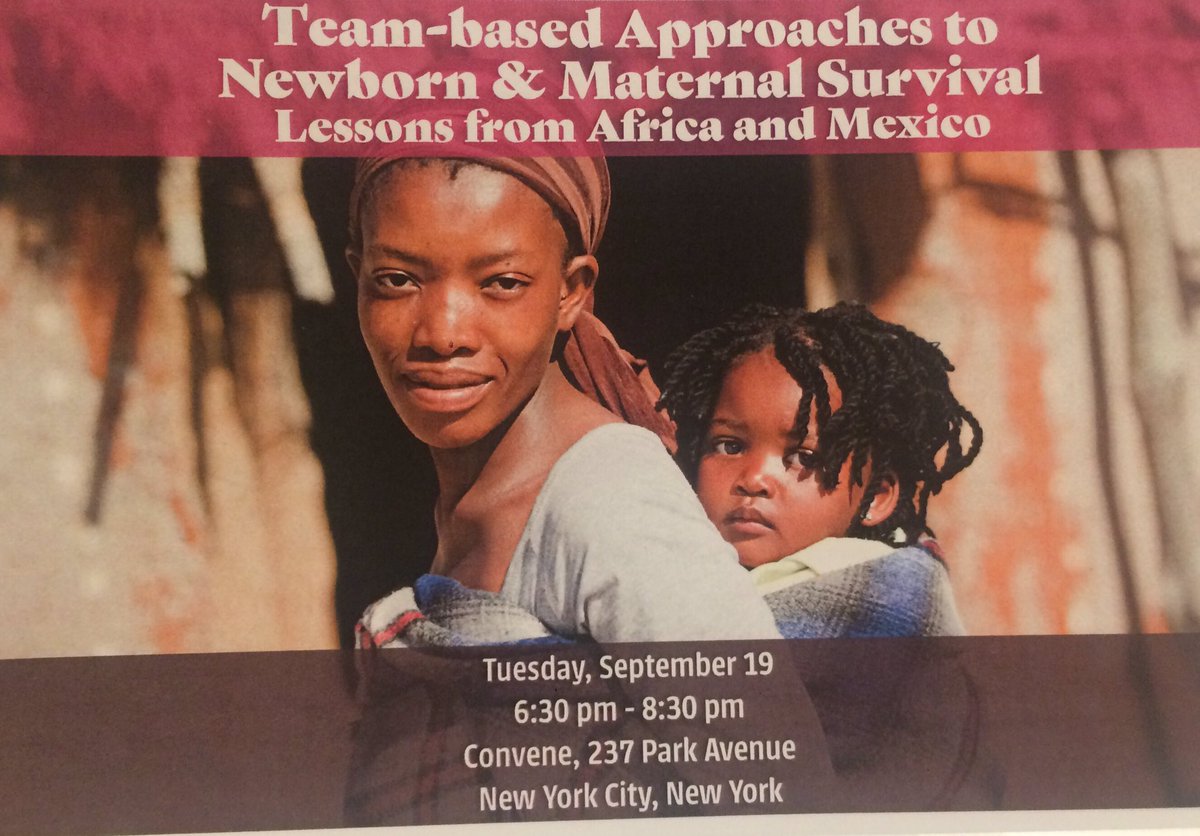 Delving into team-based solutions to improve newborn and maternal survival. Starting now! #EWECisMe #UNGA