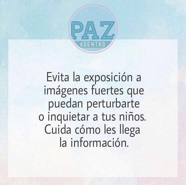 Con los más pequeños, sensatez y protección. Red #PazAdentro.