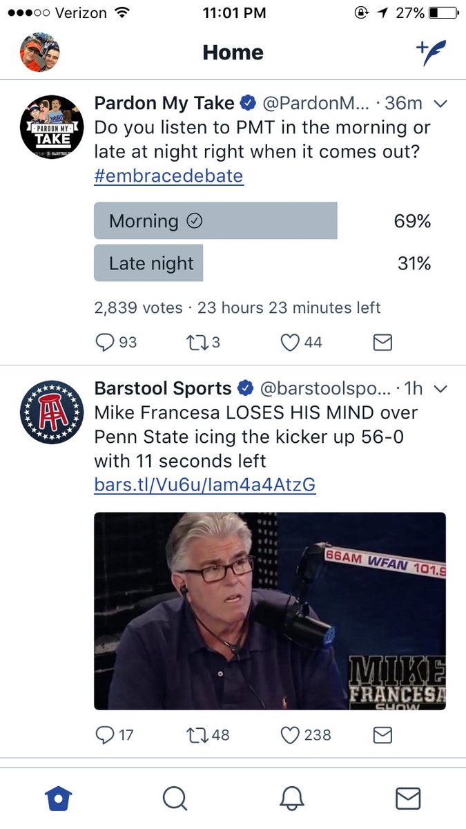 magicmikeroti's tweet photo. @PardonMyTake stop the voting now! https://t.co/bZkM1EL1a1