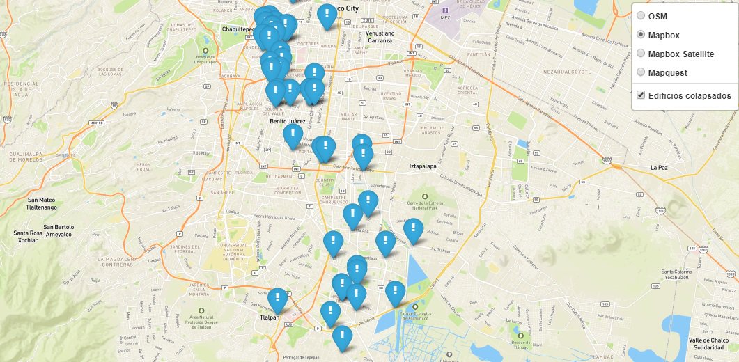 MAPA: Los derrumbes en la Ciudad de México mile.io/2xdoqyQ #FuerzaMéxico #Terremoto
