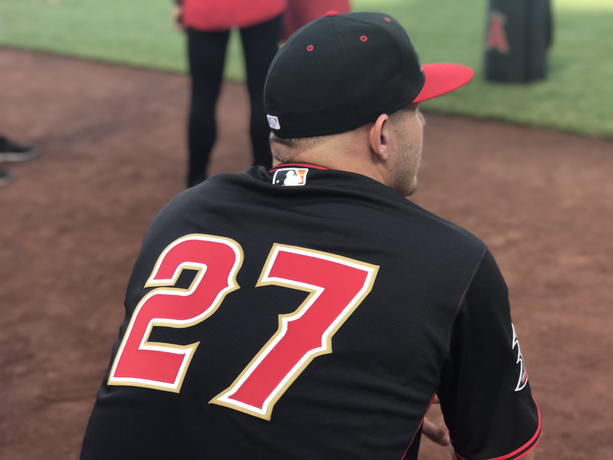 mike trout jersey black
