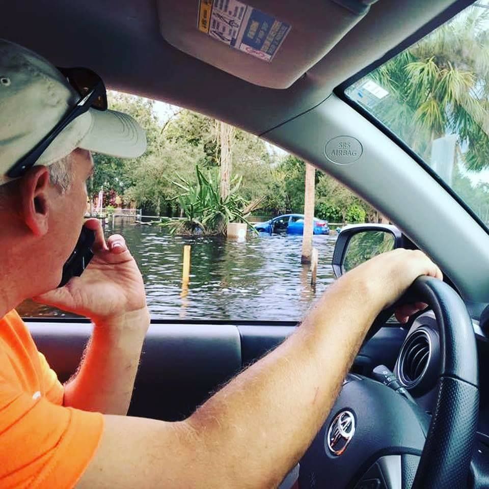 nextlevelswfl's tweet photo. #OrangeArmy covering  a leaking roof at Mount Hermon and served the nearby community. #IrmaRelief #ServeAllLoveAll #WeAreTheChurch https://t.co/1YZFQHaP6l
