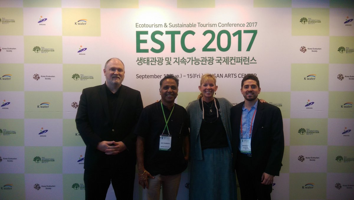 ESTC_Tourism's tweet photo. TIES Team at The Ecotourism and Sustainable Tourism Conference 2017 
#ESTC #ESTC17 #TIES #ecotourism #ecotravel @city_ansan @ecotravel https://t.co/OjbK4KIMFc