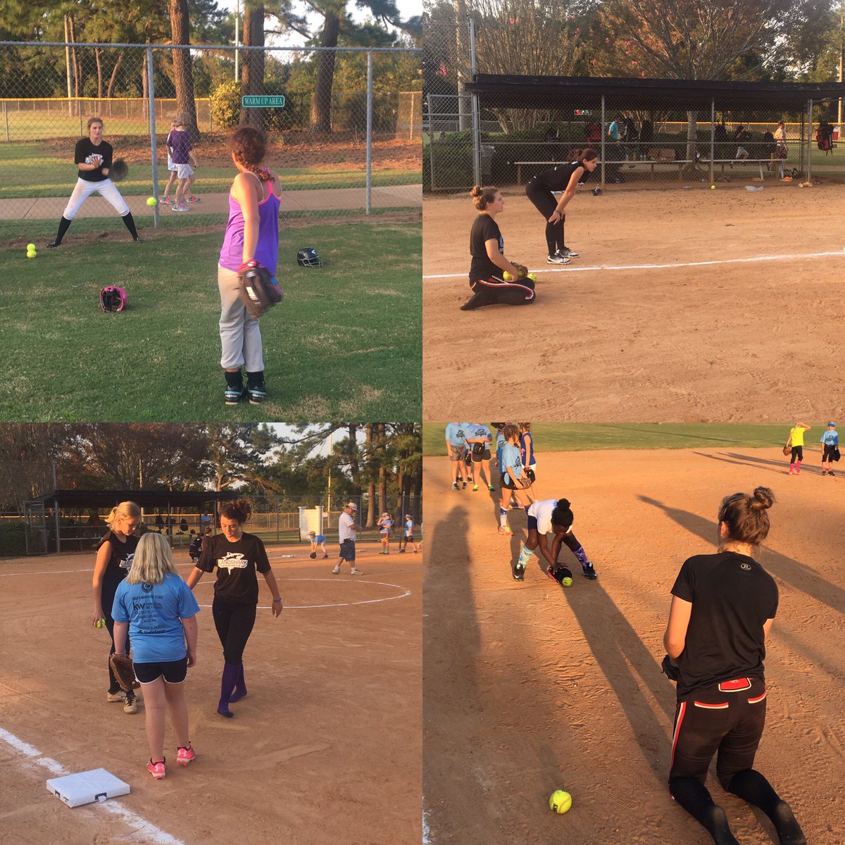 OCAFinsClub's tweet photo. OCA Softball is helping out the young girls of Mt. Pleasant with the Mt. P. Rec Developmental League. #ocasoftball #oca #landsharks https://t.co/4xDkj25uwd