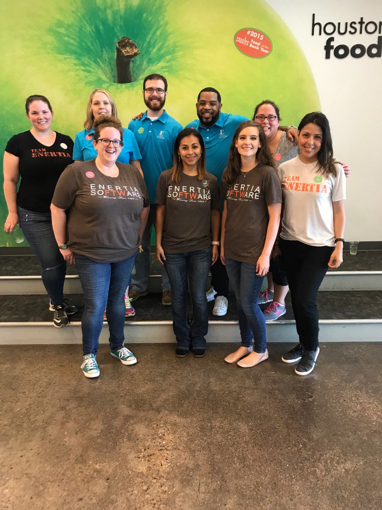 #TeamEnertia still going strong with volunteer efforts at the <a href="/HoustonFoodBank/">Houston Food Bank</a> #PostHarvey #HoustonStrong #enrich